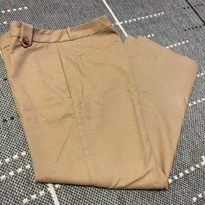 Banana Republic Women's Tan Flat Front Pants